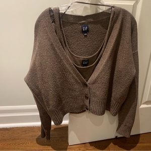Gap CashSoft cardigan and tank top set